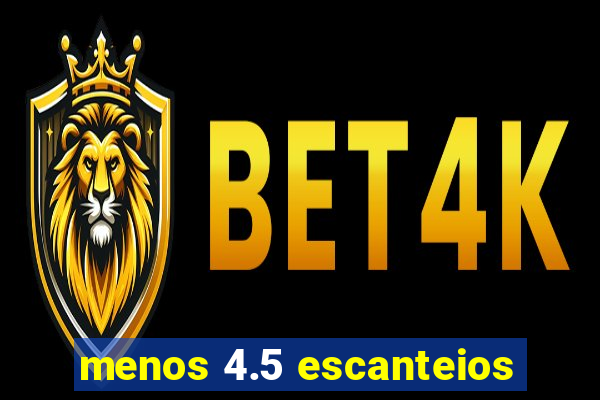 menos 4.5 escanteios